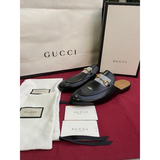 ❌SOLD OUT!!❌ขายแล้วค่ะ !!!!New!! Gucci, Gucci Princetown Leather Mules