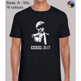 เสื้อยืด พิมพ์ลายภาพยนตร์ Ezekiel 25 17 สไตล์คลาสสิก เหมาะกับของขวัญ สําหรับผู้ชายสามารถปรับแต่งได้