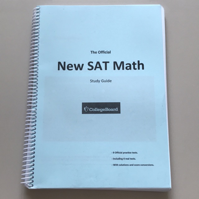 The official new sat math study guide shopee thailand
