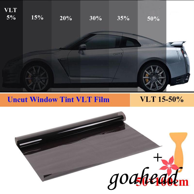 Auto Parts And Vehicles New 2ply Black Glass Window Tint Shade Film Vlt 25 Auto Car House 50cm 2m Car Truck Window Tint