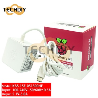 พาวเวอร์ซัพพลาย Raspberry Pi 4B 5V3A Type -C อินเตอร์เฟส 15W สําหรับ Raspberry Pi 4th Generation B Type