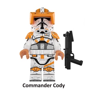 Commander Cody ของเล่นตัวต่อฟิกเกอร์ Obi-wan Kenobi Clonetroopers ขนาดเล็ก สําหรับเด็ก