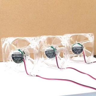 พัดลมใสมีไฟ7สี ใช้กับไฟ12V ใช้ระบายความร้อนเครื่องเสียงแล้วคอมพิวเตอร์