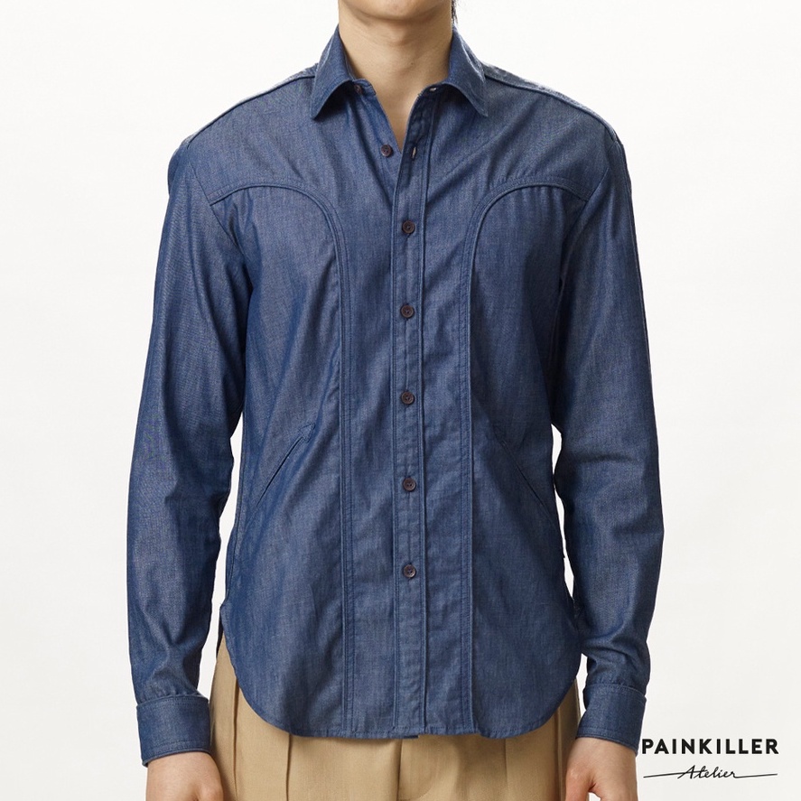 PAINKILLER เพนคิลเลอร์ เสื้อเชิ้ต เสื้อแขนยาว เสื้อผ้าผู้ชาย / RANCHO LS SHIRT / LS SHIRT / SS21