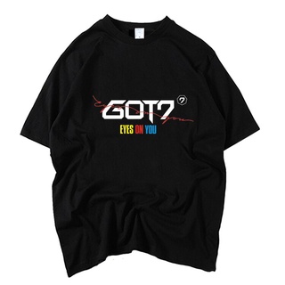 เสื้อยืด ทรงหลวม พิมพ์ลายอัลบั้มใหม่ Yes On You Got7 Kpop Styleshirt