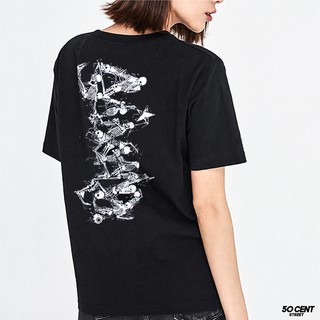 Just Say Bad ® เสื้อยืดลาย รุ่น Bone สีดำ ( ลิขสิทธิ์แท้ ) แขนสั้น เสื้อยืดผู้หญิง M L XL 2XL  TS