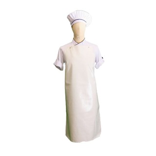 ผ้ากันเปื้อนPVC ขนาด 26x40 นิ้ว สีขาว Aero PVC apron size 26x40 inches white