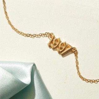 1997 necklace  สร้อยคอปีเกิดสีทอง