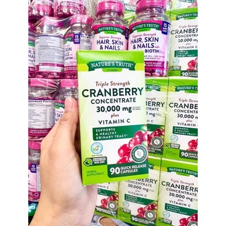 Triple Strength Cranberry Concentrate Plus Vitamin C, 15,000 mg, 90 Quick Release Capsules