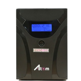 SYNDOME ATOM 1500-LCD UPS 1500VA/900W, Stabilizer, LCD Display, Universal Socket 6 Outlet