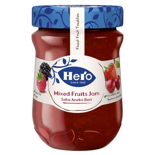 🚚พร้อมส่ง!✅ ฮีโร่ แยมผลไม้รวม 340กรัม Hero Mixed Fruits Jam 340g