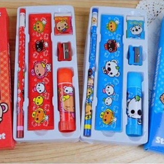 ชุดเครื่องเขียน ลายการ์ตูน