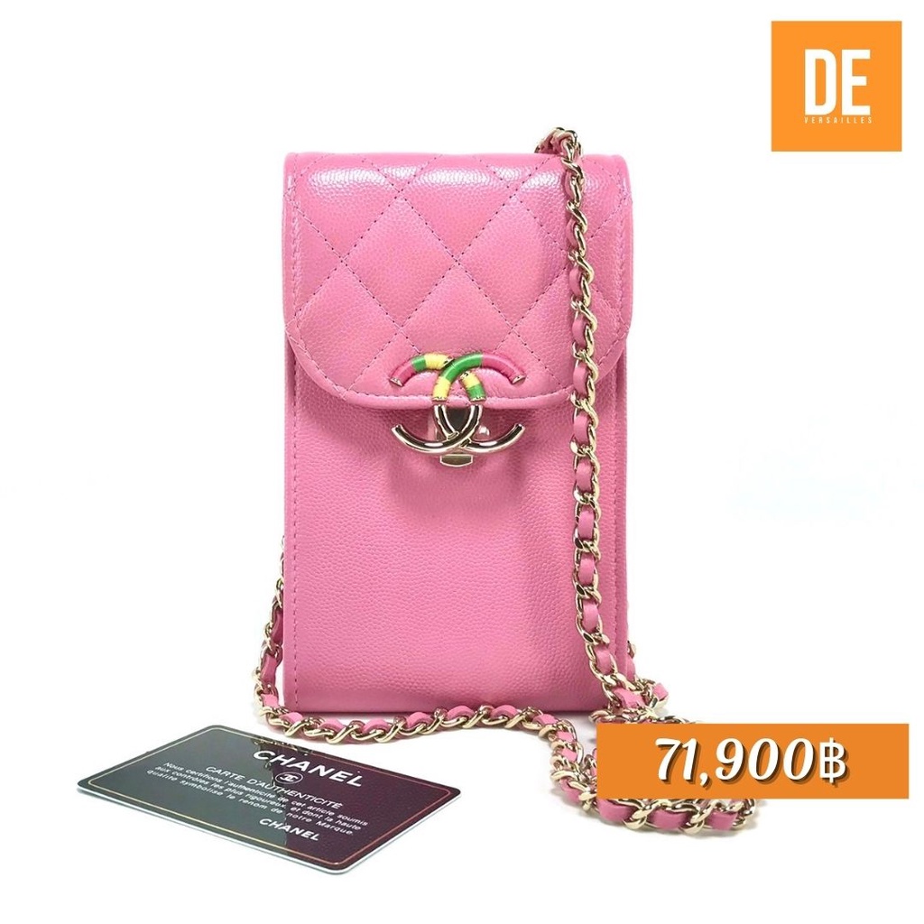 กระเป๋า New Chanel phone holder holo 309  ขนาด 10 17 3.5 cm Fullset