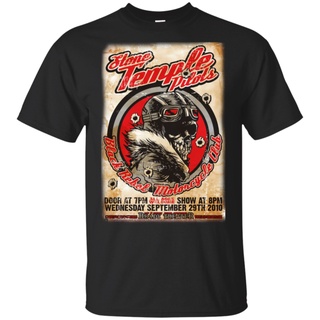 tshirtเสื้อยืดคอกลมฤดูร้อนWanyg เสื้อยืดลําลอง แขนสั้น พิมพ์ลาย Stone Temple Pilot Rebel Motorcycle Club สีดํากรมท่า สไต