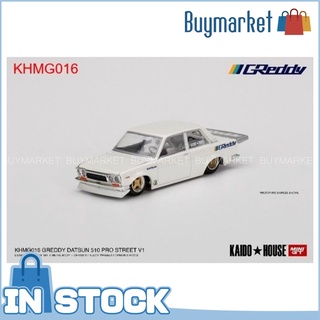 [Authentic] Mini GT 1/64 Diecast Car Datsun 510 Pro Street Greddy Pearl White