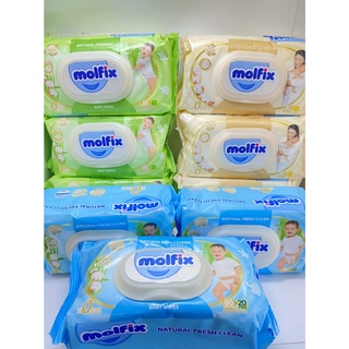 (1แถม1)Molfix Wet Wipes ทิชชูเปียกจากธรรมชาติ อ่อนโยน ปลอดภัยกับผิวลูกน้อย 🤱🏻❤️