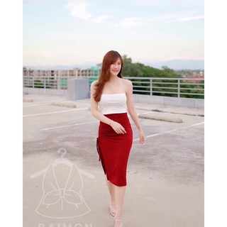 กระโปรงตัวท็อปทรงผ่าข้าง