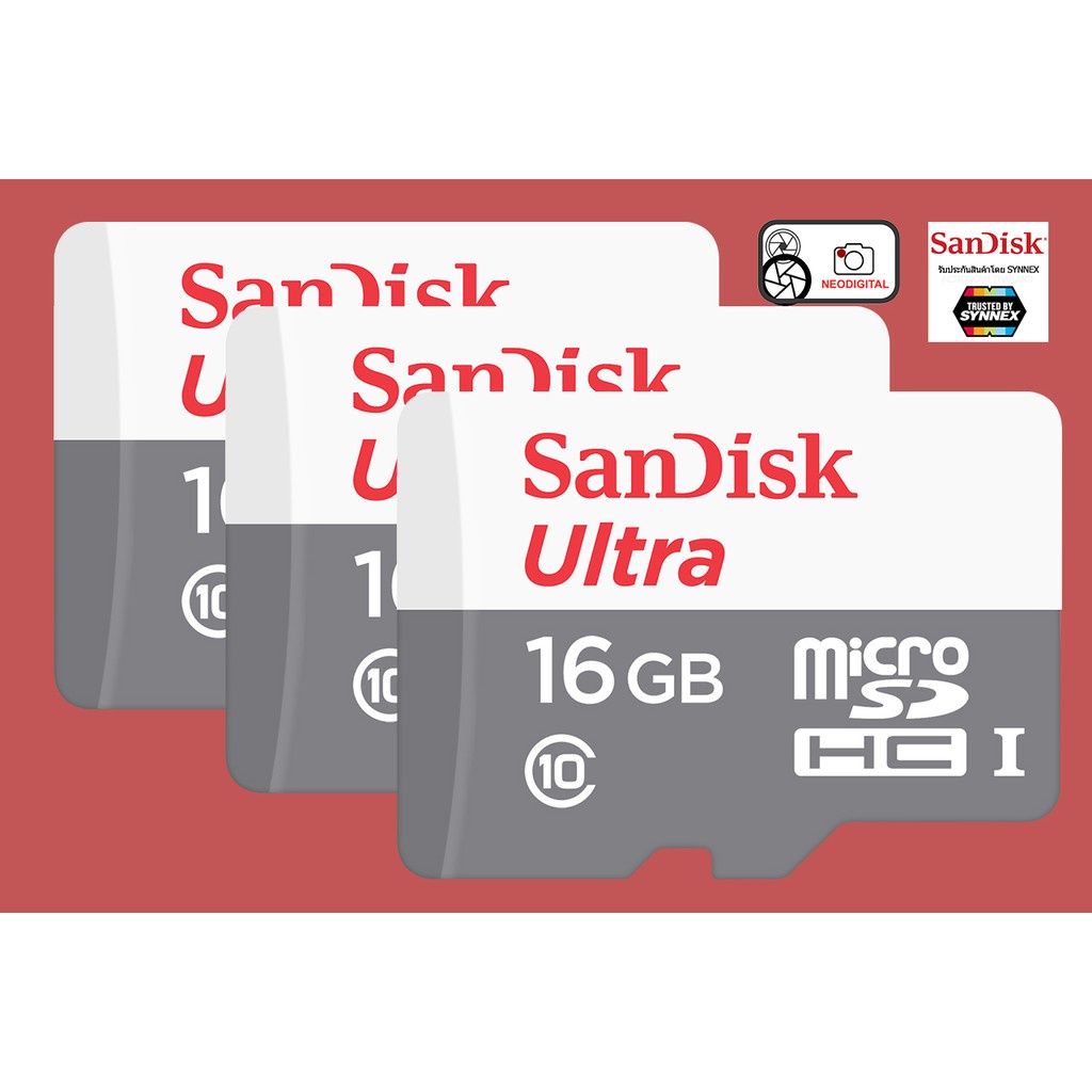 SANDISK ULTRA microSD Card 16GB, 32GB, 64GB