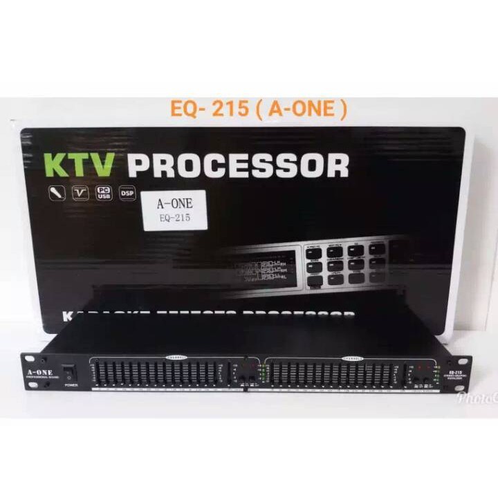 EQ-215 Dual Channel 15-Band Equalizer 1U Rack Mount - intl