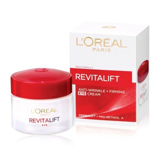 LOREAL Revitalift Eye Cream 15ml. ลอรีอัล ปารีส รีไวทัลลิฟท์ อายครีม ลดเลือนริ้วรอยผิวรอบดวงตา