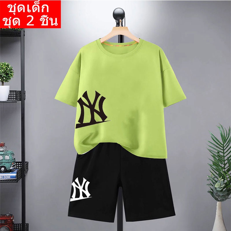 พร้อมส่ง! /3 สีK2233+DD371 ชุดเซ็ตเด็ก เสื้อยืด+กางเกงขาสั้น ผ้ายืด ใส่สบาย ใส่ได้ทั้ง ญ/ช ลายเยอะสกรีนลายการ์ตูนน่ารัก