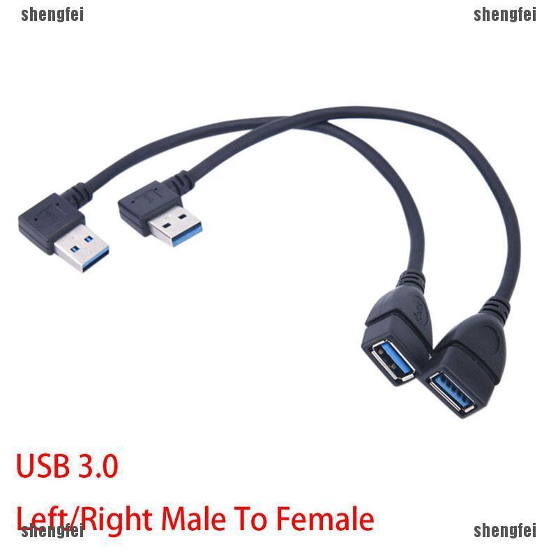 (Sf) สายเคเบิ้ล Usb 3 0 ขวา / ซ้าย 90