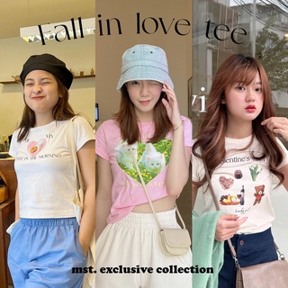 MOST 🥯💘 เสื้อยืด Fall in love tee Collection by mst | Classic Cotton | Tee