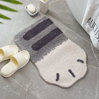 Goody Home พรมเช็ดเท้า ขนาด 40*60 Cm. นุ่มสบาย มีแผ่นตาข่ายกันลื่นด้านล่างของพรม