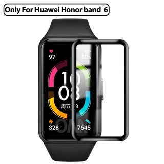 3D โค้งป้องกันฟิล์มสำหรับ Huawei Band 6 ป้องกันหน้าจอฟิล์มนุ่มสำหรับ Huawei Smart Band6 Anti-Scratch เต็มรูปแบบฟิล์ม