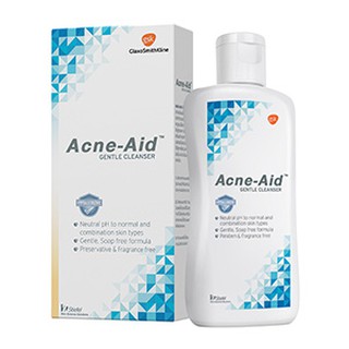 สบู่เหลวล้างหน้า Acne-Aid Gentle Cleanser ผิวแพ้ง่าย 100 มล