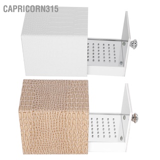 Capricorn315 กล่องเก็บดอกสว่าน กันฝุ่น แสงสีฟ้า สําหรับตกแต่งเล็บ