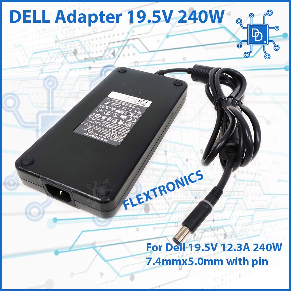 DELL Power Adapter Charger 19.5V 12.3A 240W For Dell notebook laptop used