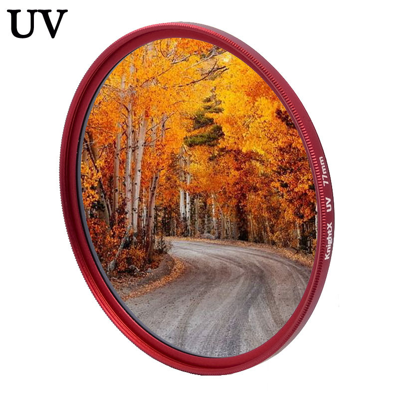 Knightx แว่นตากรองแสง UV เลนส์สีแดง 49 มม. 52 มม. 55 มม. 58 มม. 62 มม. 67 มม. 72 มม. 77 มม.