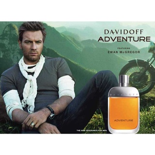 น้ำหอมแท้ DAVIDOFF ADVENTURE EAU DE TOILETTE SPRAY FOR MEN 100 ML ของใหม่ กล่องขายซีล