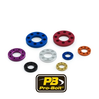 Pro-Bolt อลูมิเนียม แหวนรู M5/10mm M6/12mm M6/23mm M8/16mm M10/20mm M12/25mm (ราคา/ต่อตัว)