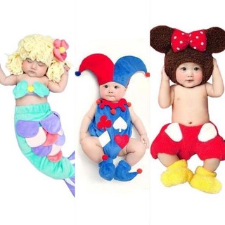 BabyGaga ชุดแฟนซีเด็กทารกมิกกี้-เงือกน้อย-โจ๊กเกอร์ Mickey &amp; Little Mermaid &amp; Joker Fancy Costume