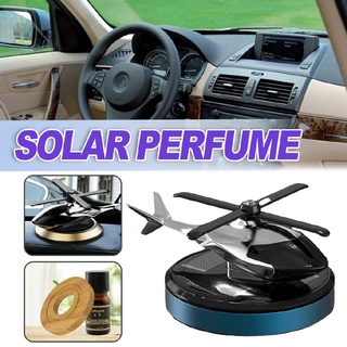 Yuhuan Solar Powered Helicopter Air Freshener Car Airplane Fragrance Diffuser Ornament