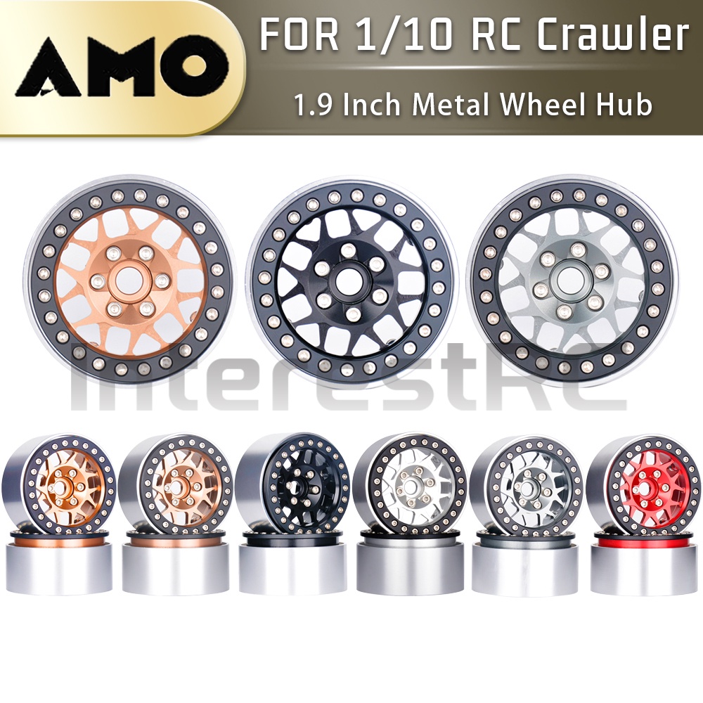 ดุมล้อโลหะ 1.9 นิ้ว สําหรับโมเดลรถไต่หินบังคับ 1/10 TRAXXAS TRX4 AXIAL SCX10 JT4 XT4 AT4 4 ชิ้น