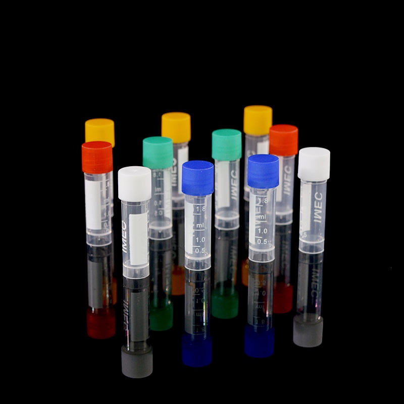 100 pcs 1.8ml Laboratory CryoTube Cryopreservation zing Tubes ...