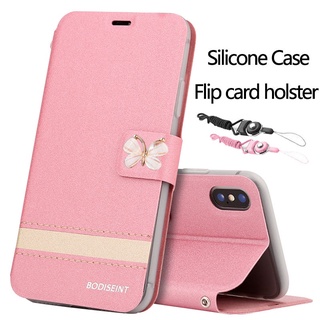 เคสฝาพับ ล็อค Huawei Nova 9SE 9 7i 7 7SE 7Pro 5T 4 เคสมือถือ Soft TPU Case เคสโทรศัพท์ Luxury Butterfly Splicing Card Leather Holster ฝาพับแม่เหล็ก ซองหนัง มีเชือกคล้อง