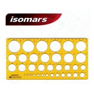 ราคาแผ่นเพลทวงกลม ISOMARS ขนาด 235x120 mm. ดีจีอาร์ต ISO1-35