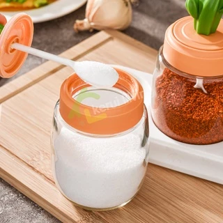 singaye ขวดใส่เครื่องปรุงอาหาร พร้อมช้อนในตัว