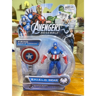 MARVEL AVENGERS ASSEMBLE SHIELD BLAST CAPTAIN AMERICA S.H.I.E.L.D. GEAR FIGURE