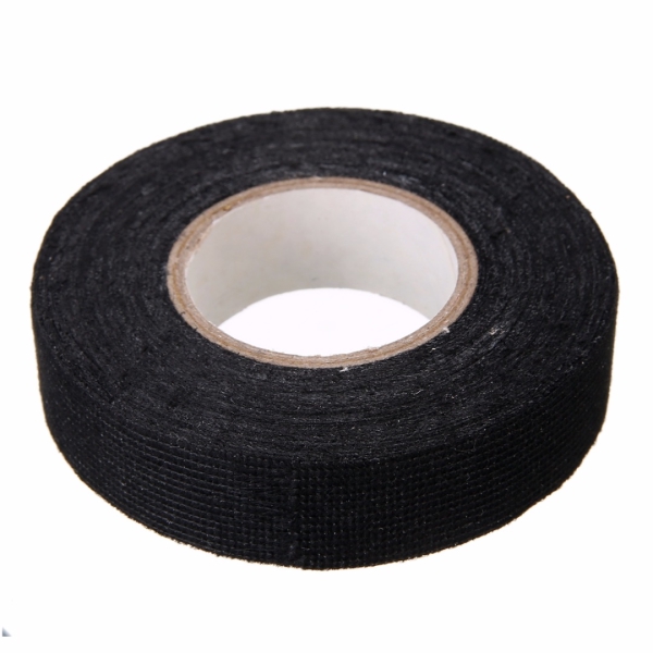 5 Rolls Cloth Tape Adhesive Looms Wire Harness 19mm × 15m Black For Car Auto - Foto 5