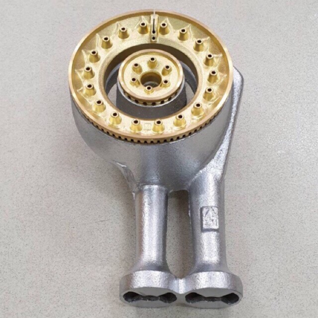 หัวเตาแก๊ส ทองเหลืองแท้ ลัคกี้เฟรม ใช้เป็นอะไหล่ หน้ากว้าง 4 นิ้ว เตาแก๊สลัคกี้เฟรม รุ่น HQ101 , HQ1