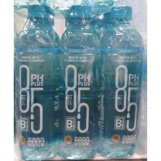 PH PLUS 8.5 พีเอชพลัส น้ำผสมวิตามินบีรวม ยกแพ็ค 6ขวด น้ำดื่ม VITAMIN WATER (มีให้เลือก 2ขนาด)