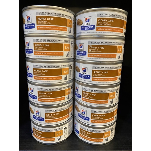 Hill's K/d kidney cat can 5.5 oz อาหารกระป๋องสำหรับแมวโรคไต 156g