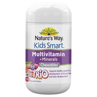 Natures Way Kid Smart Multi Trio Chewables 50 Tablets