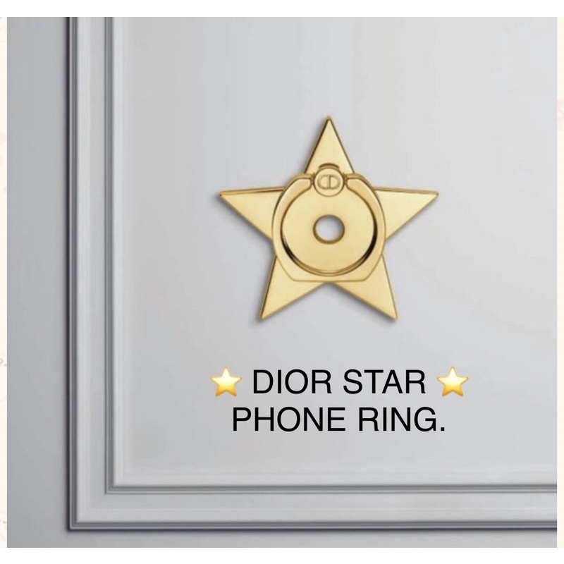 DIOR Generic Ring Star / DIOR Star Phone Ring Holder 🌟 แหวน ติดฝาหลังมือถือ ที่ตั้งโทรศัพท์ - 💯%