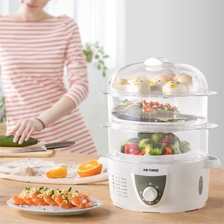 หม้อนึ่งไฟฟ้าสามชั้น Three-layer electric steamer  หม้อนึ่งไฟฟ้าอิเล็กทรอนิกส์